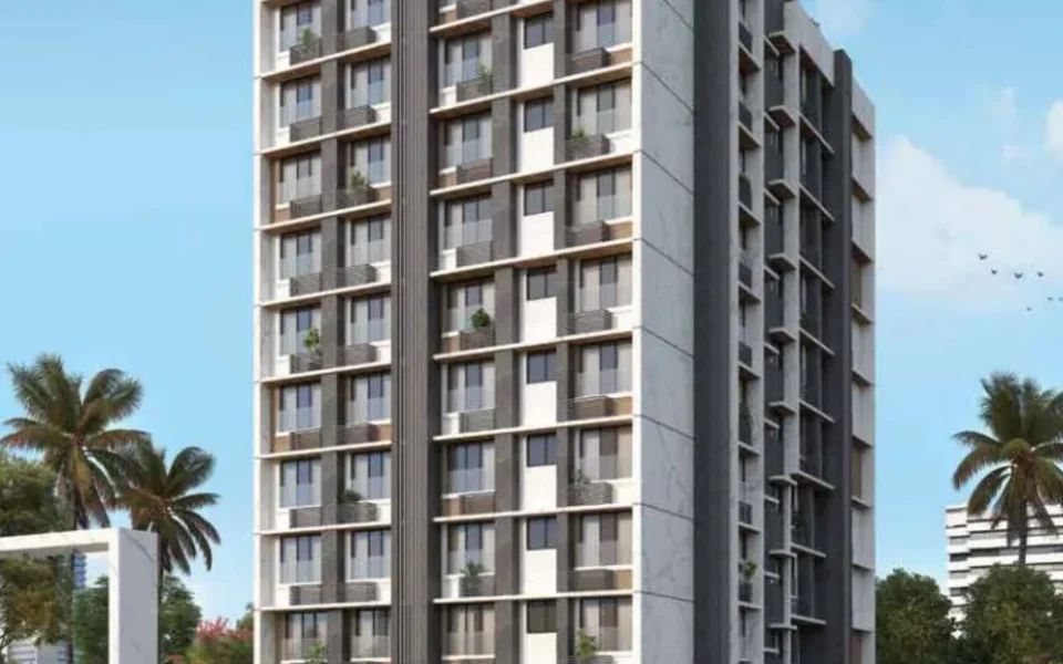 Nirmal Kunj Vile Parle West exterior building elevation on Dr Ansari Road