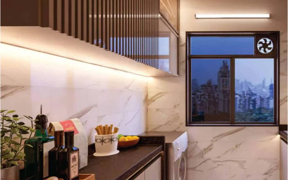 Nirmal Kunj Vile Parle West kitchen and utility area