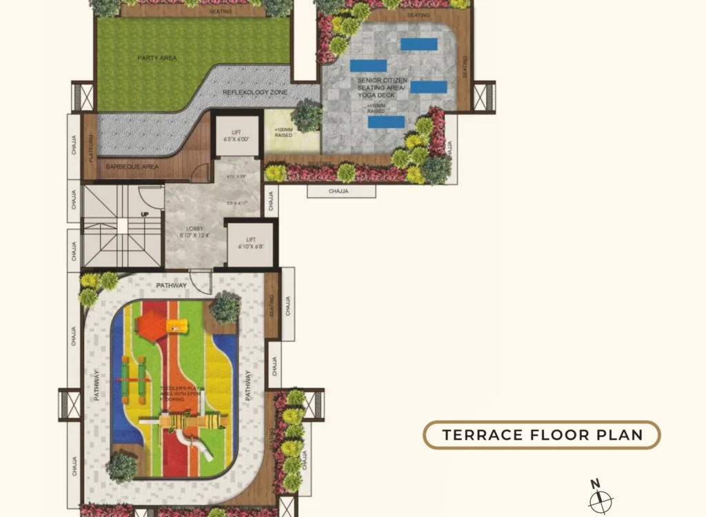 Nirmal Kunj Vile Parle West terrace floor plan amenities