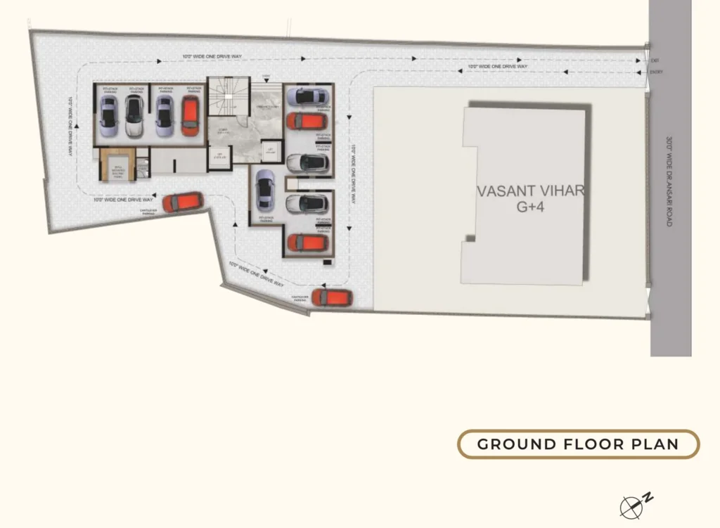 Nirmal Kunj Vile Parle West ground floor plan parking