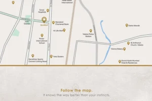 Samrat Santacruz West location map on Juhu Tara Road