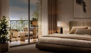 SOBHA Crescent master bedroom
