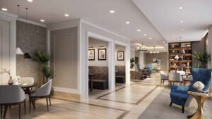 SOBHA Metropolis clubhouse lounge