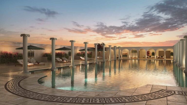 SOBHA Metropolis Greek-style terrace pool