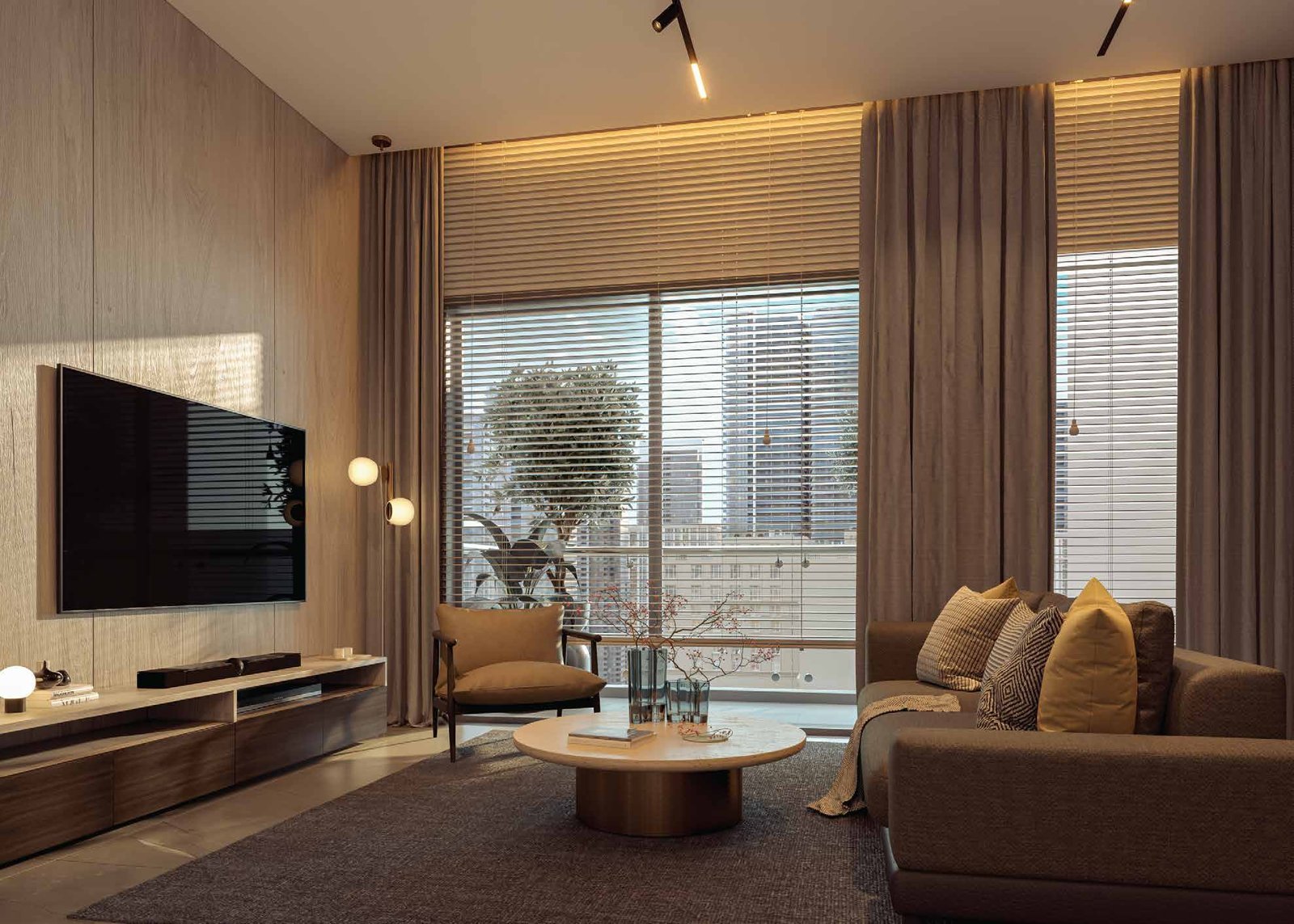 SOBHA Strada serviced residence living area