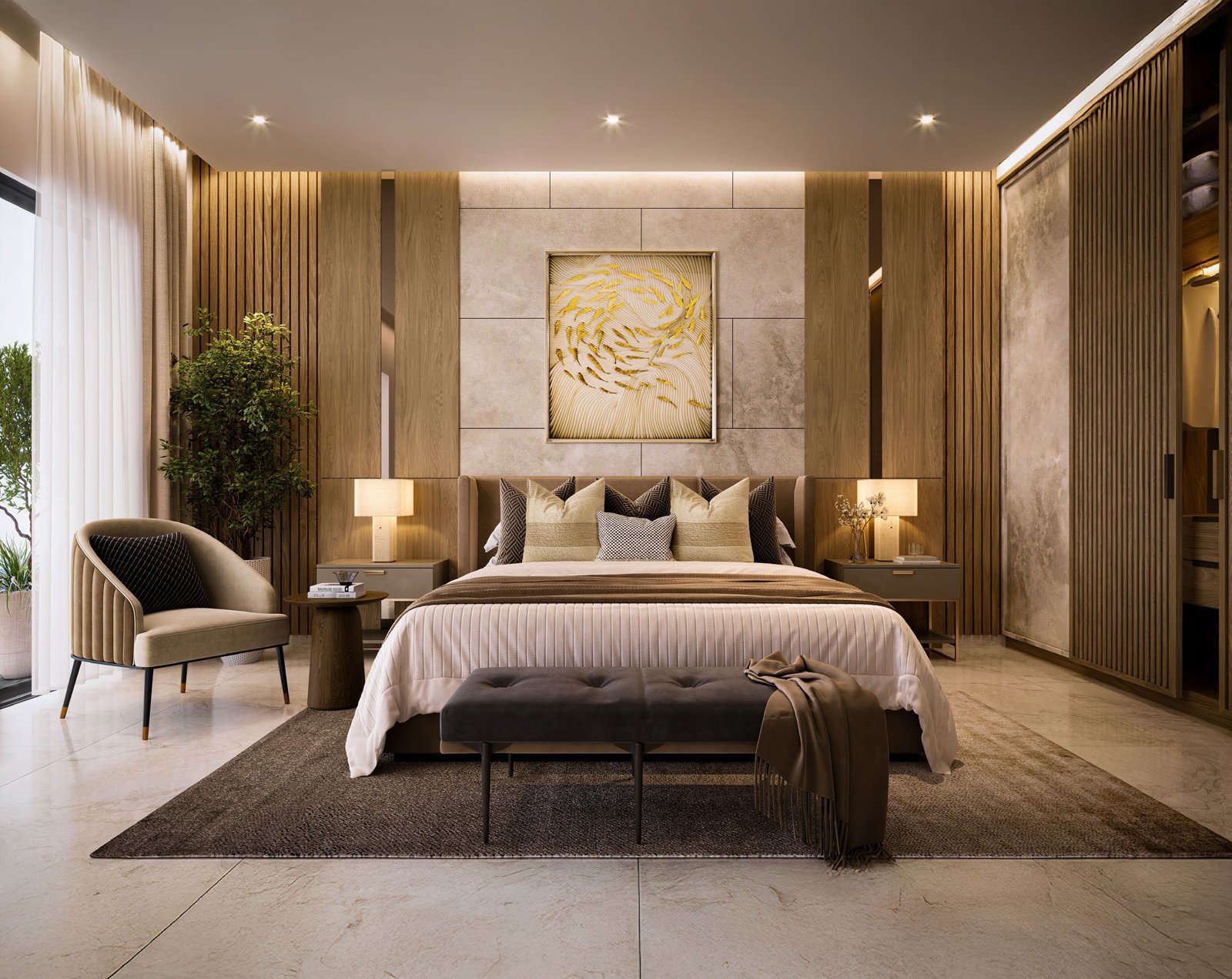SOBHA Woods master bedroom