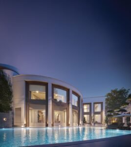 The Glade clubhouse pool at SOBHA Whispering Hill
