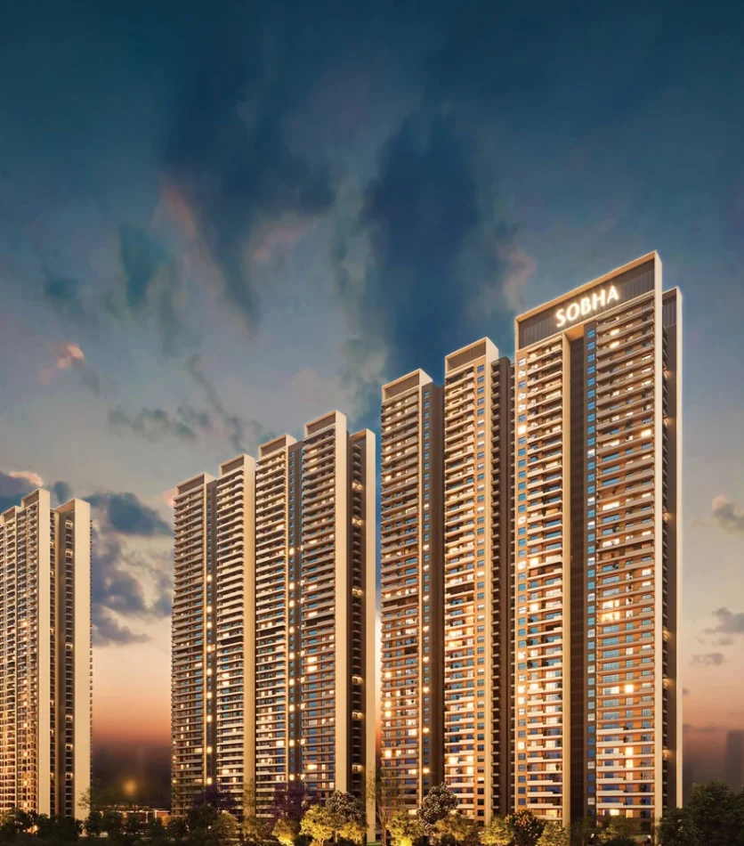 SOBHA Crescent Sector 63A Gurgaon tower cluster exterior view