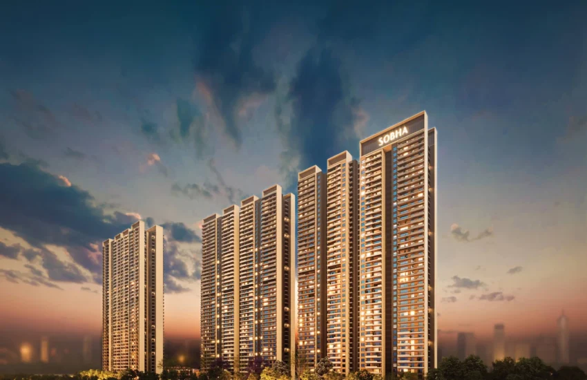 SOBHA Crescent Sector 63A Gurgaon tower cluster exterior view