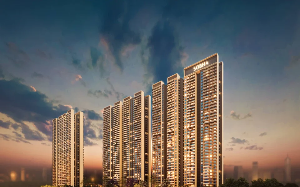 SOBHA Crescent Sector 63A Gurgaon tower cluster exterior view