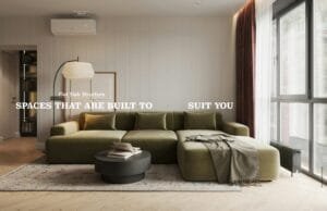 Flat-slab living room at Agami Legends (representative image)