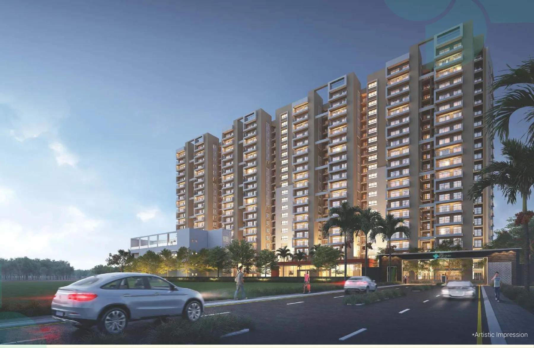 DN Fairytale Extension Madanpur Bhubaneswar: towers exterior