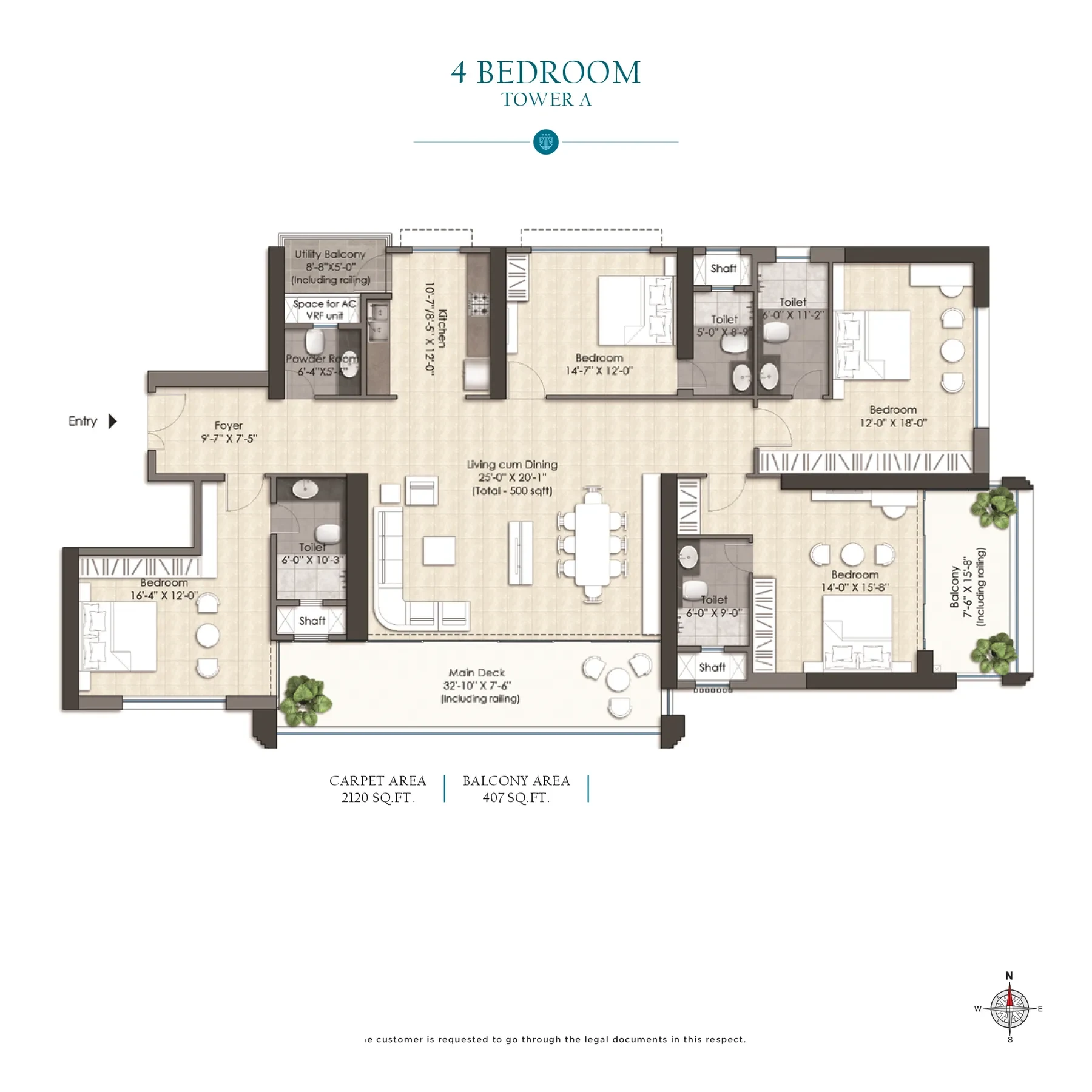 4 Bedroom (Tower A)