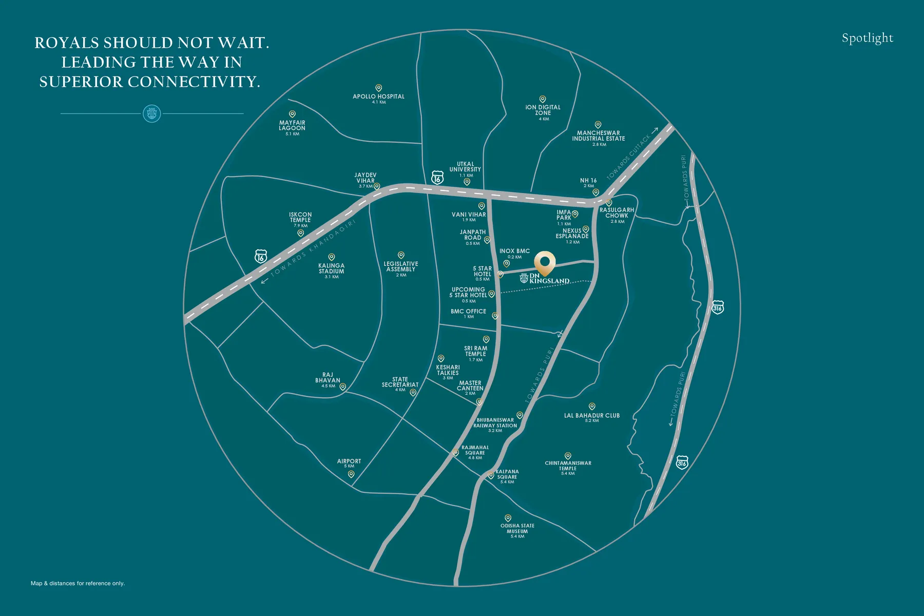DN Kingsland Saheed Nagar Bhubaneswar: location map