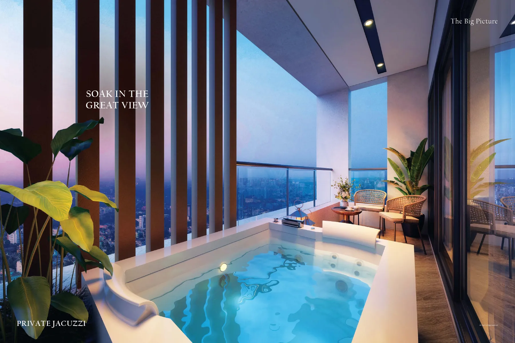 DN Kingsland Saheed Nagar Bhubaneswar: private jacuzzi deck