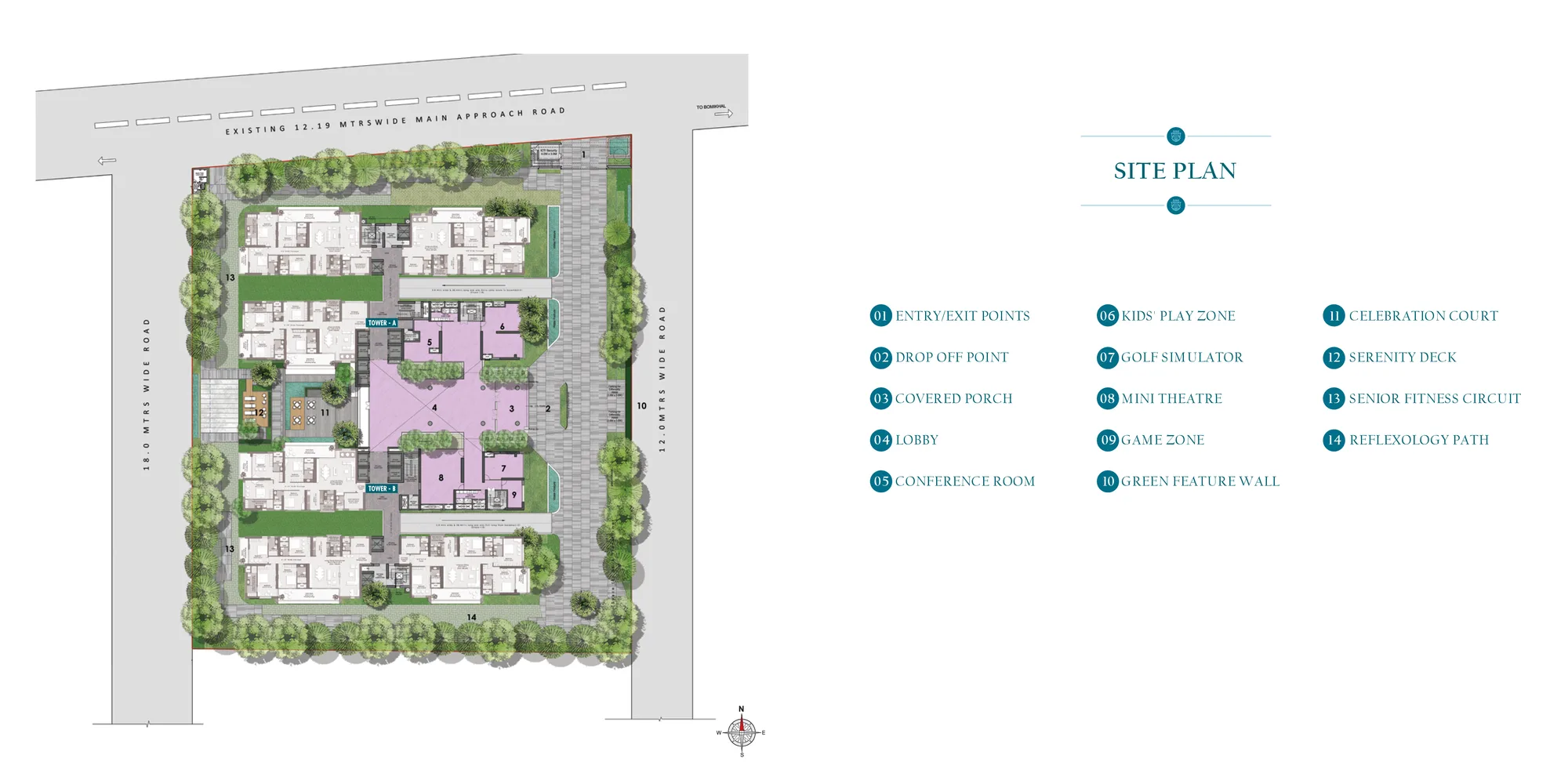 DN Kingsland, Saheed Nagar: 4 & 5 BHK Ultra-Luxury Residences — floor plan preview