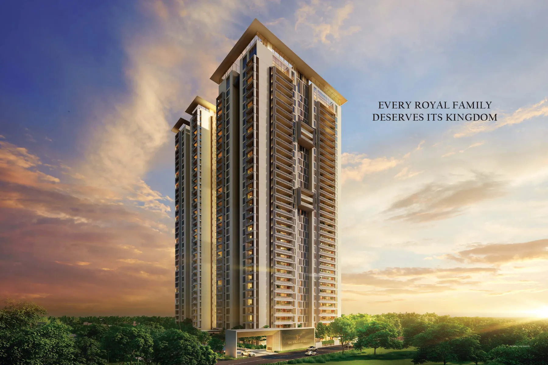 DN Kingsland Saheed Nagar Bhubaneswar: twin towers sunset