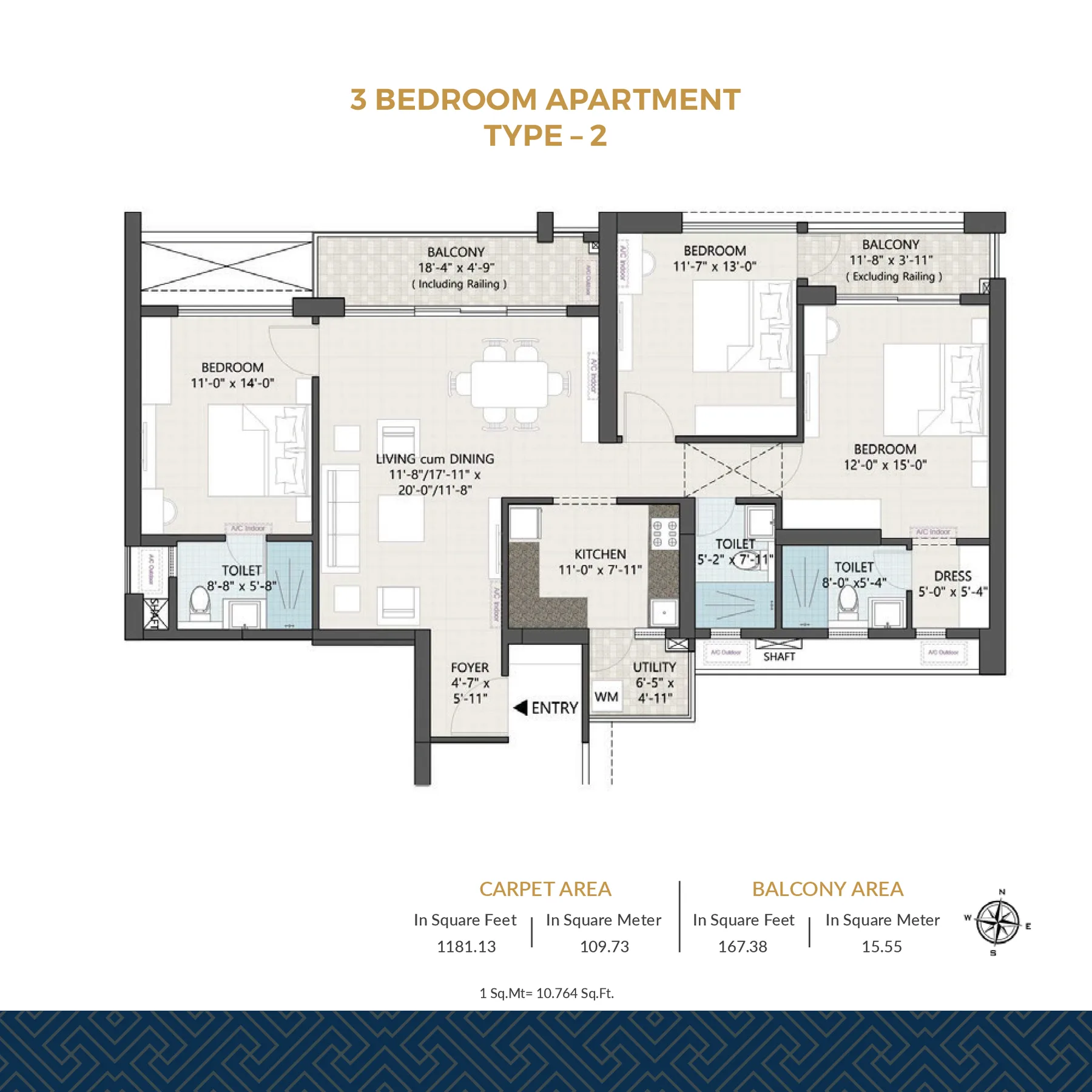 3 Bedroom – Type 2