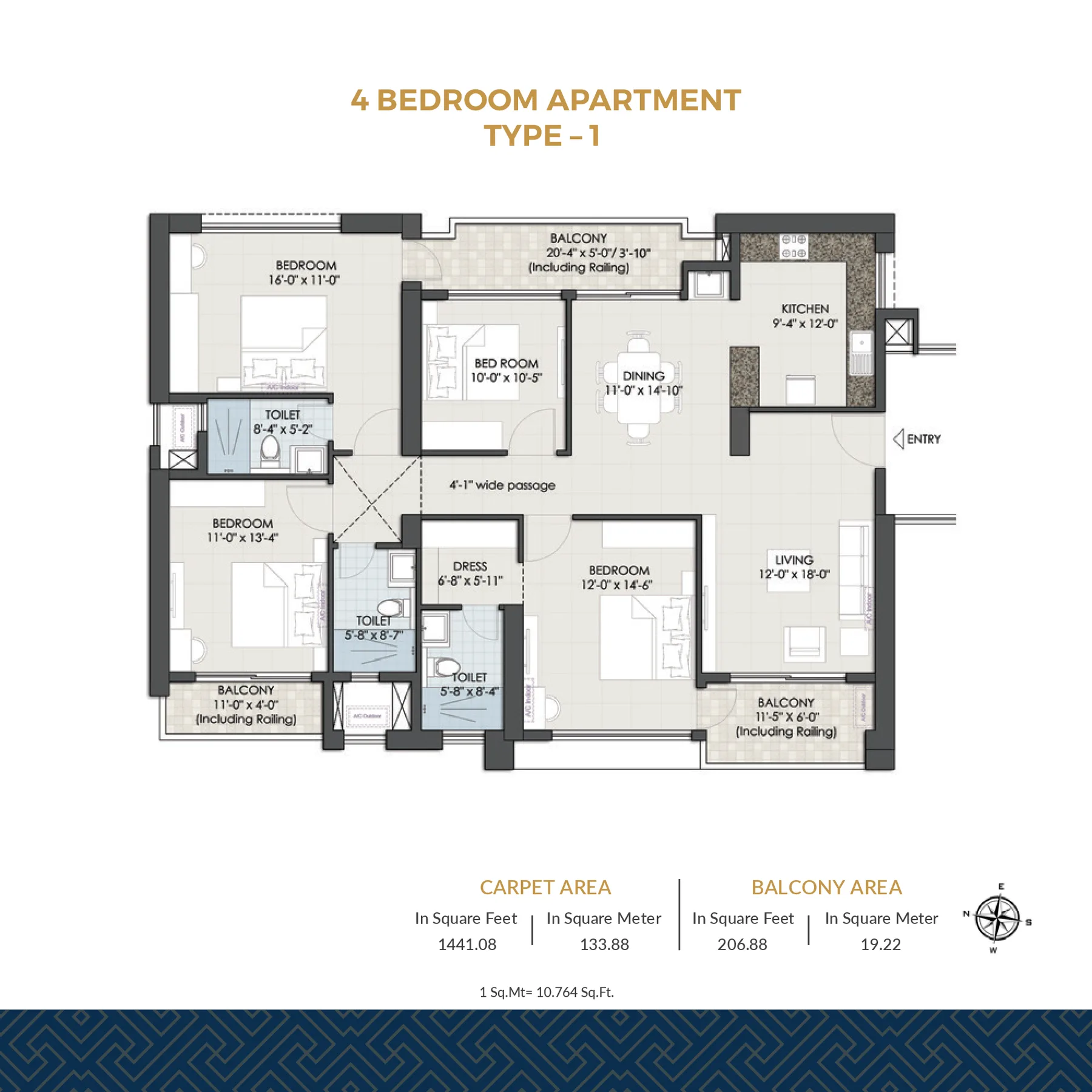 4 Bedroom – Type 1