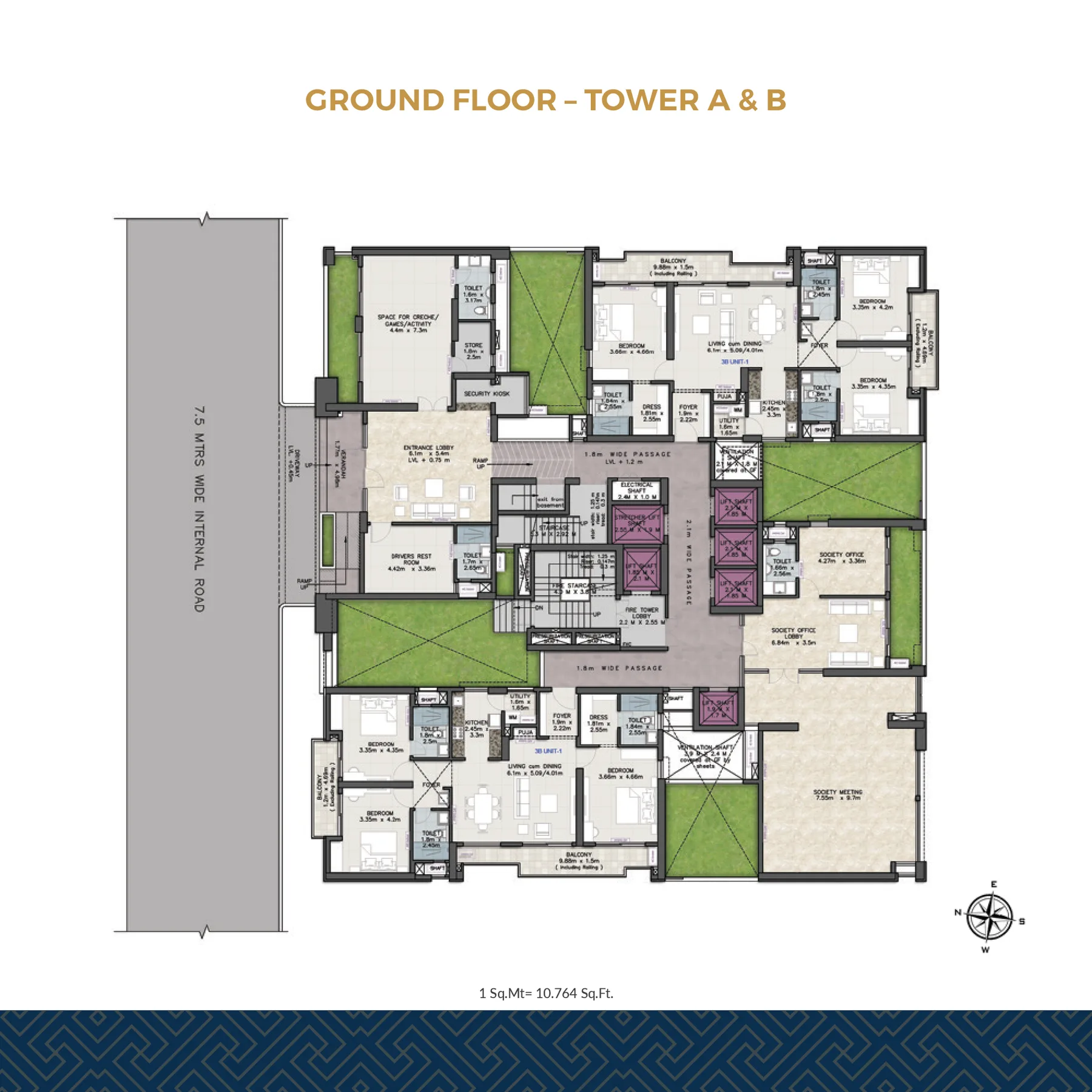 Ground Floor – Towers A & B