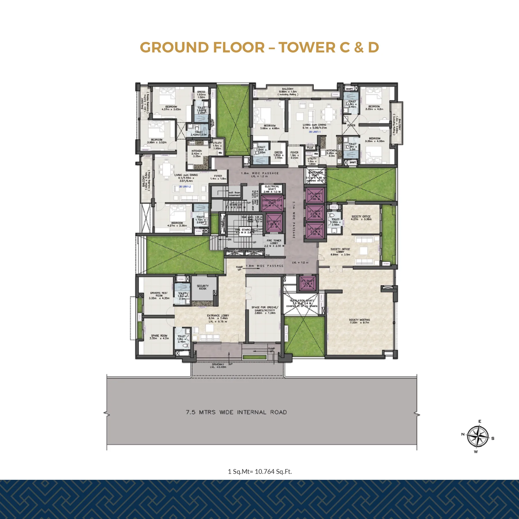 Ground Floor – Towers C & D