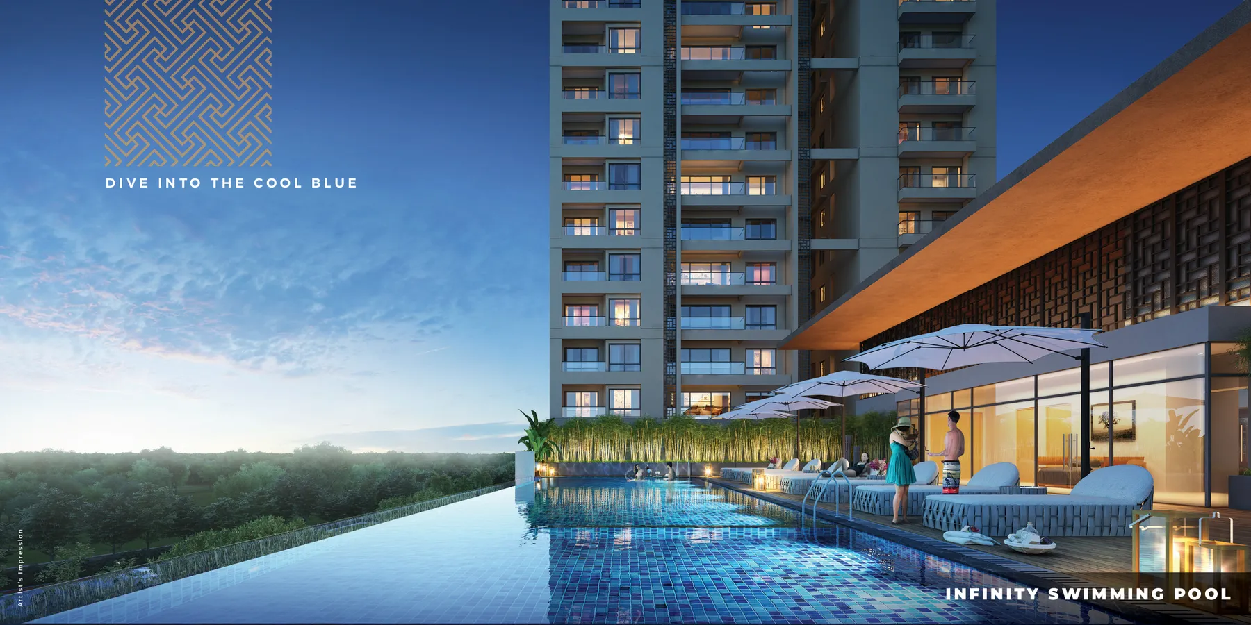 DN Pallaciya Sundarpur Bhubaneswar: infinity swimming pool