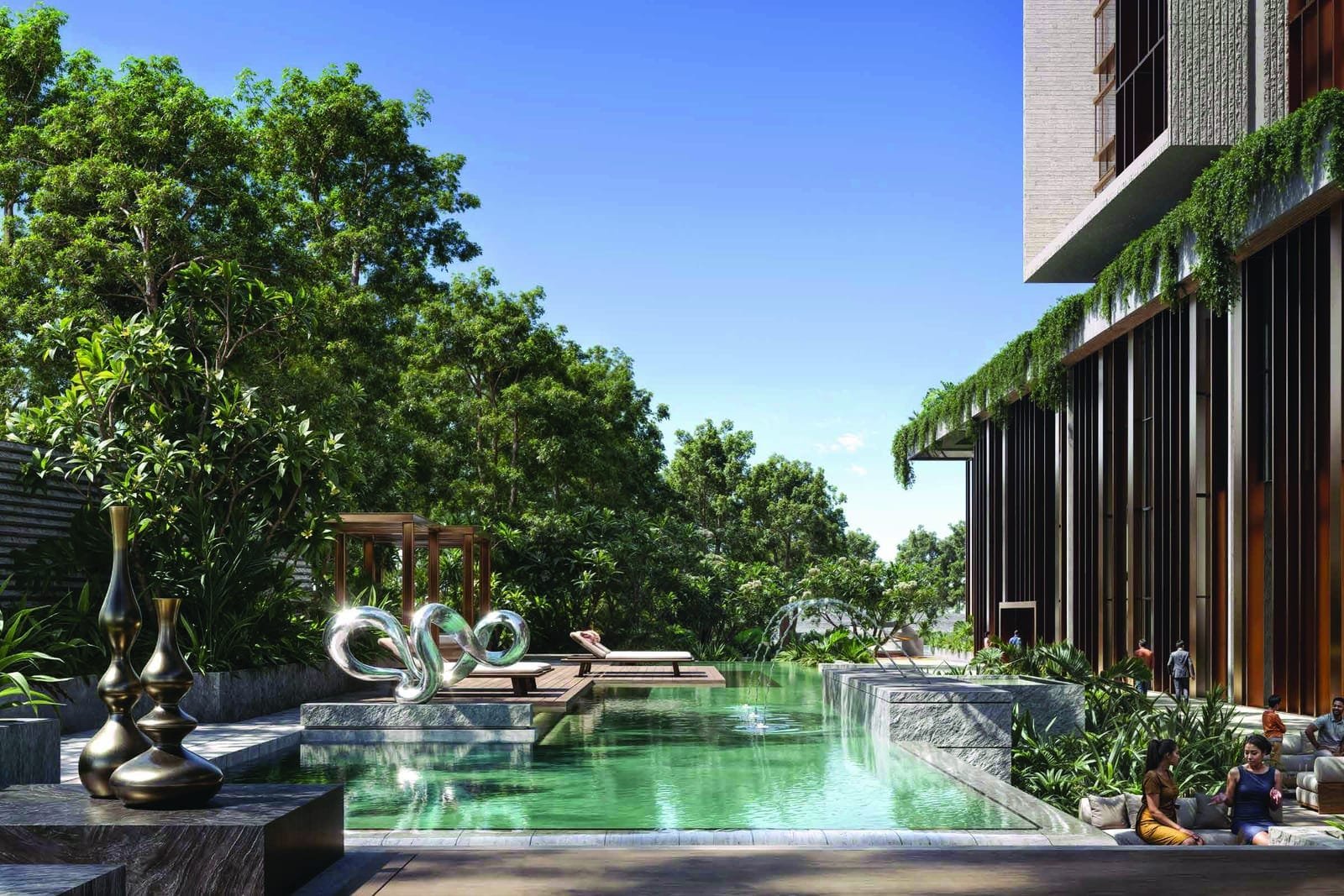 DN YOO Odisha resort-style swimming pool