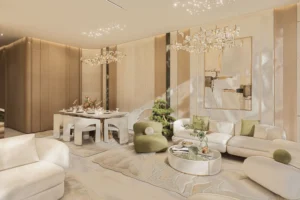 Greenz by Danube furnished dining and living room interior