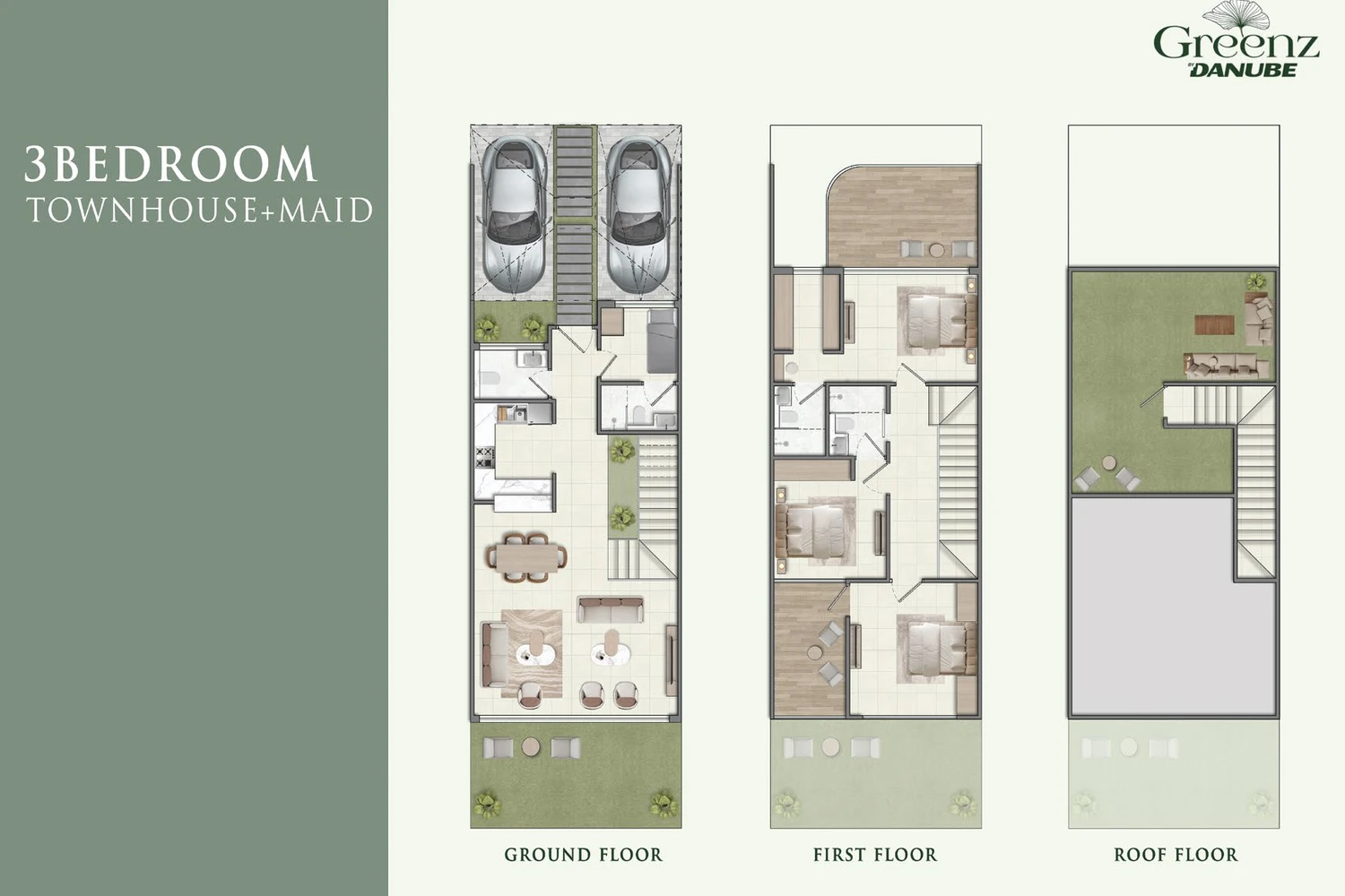 Greenz by Danube, Dubai Academic City — floor plan preview