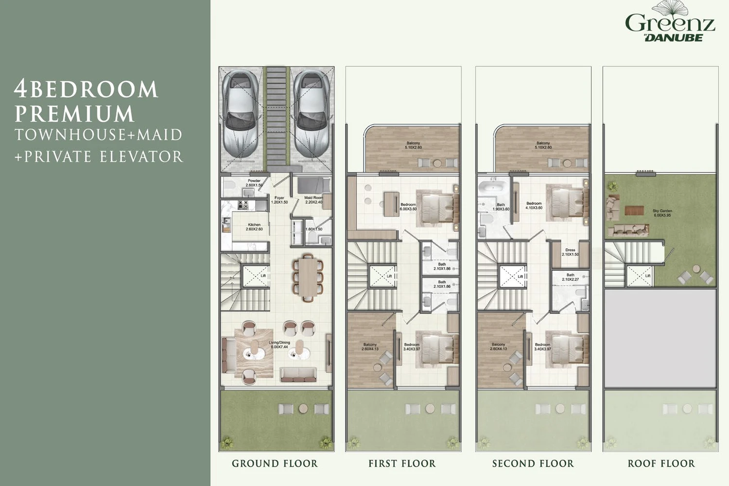 4-Bedroom Premium Townhouse + Maid + Private Elevator