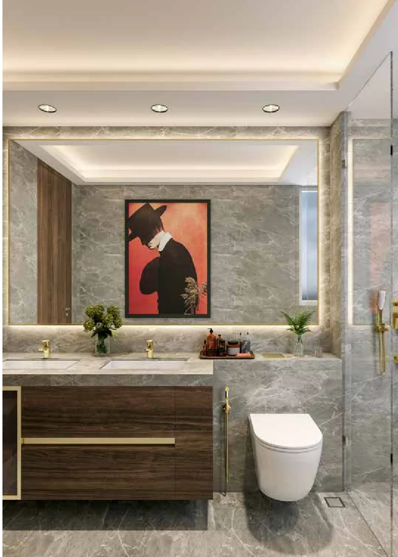 Hiranandani Empress Hill master toilet – artist's impression