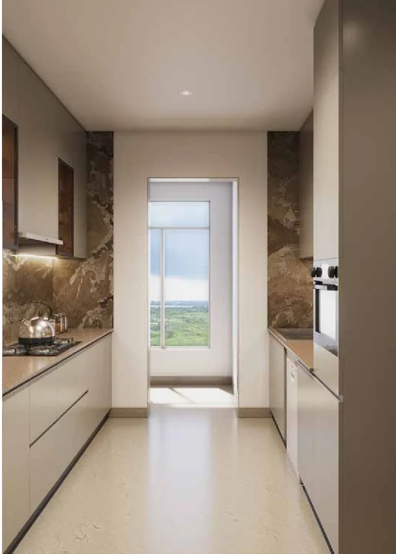 Hiranandani Empress Hill modular kitchen – artist's impression