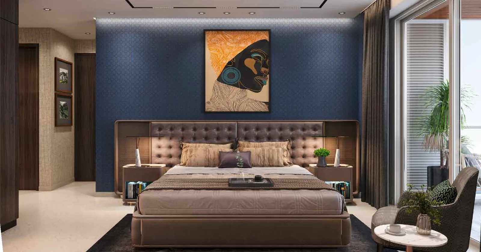 Hiranandani Empress Hill master bedroom – artist's impression