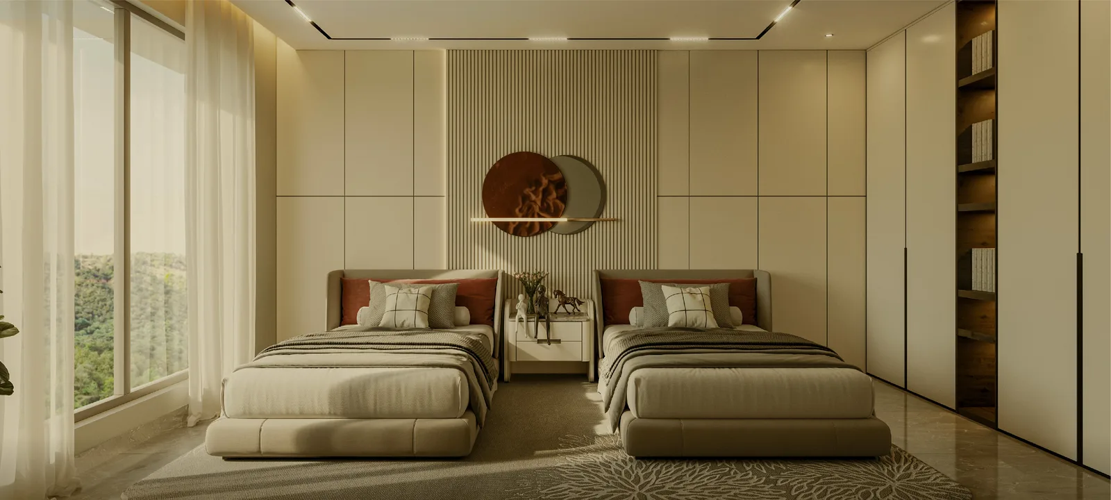 Hiranandani Rockside bedroom – artist's impression