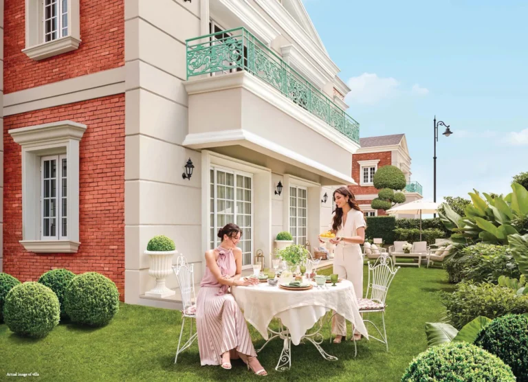 Lodha Villa Royale villa garden sit-out