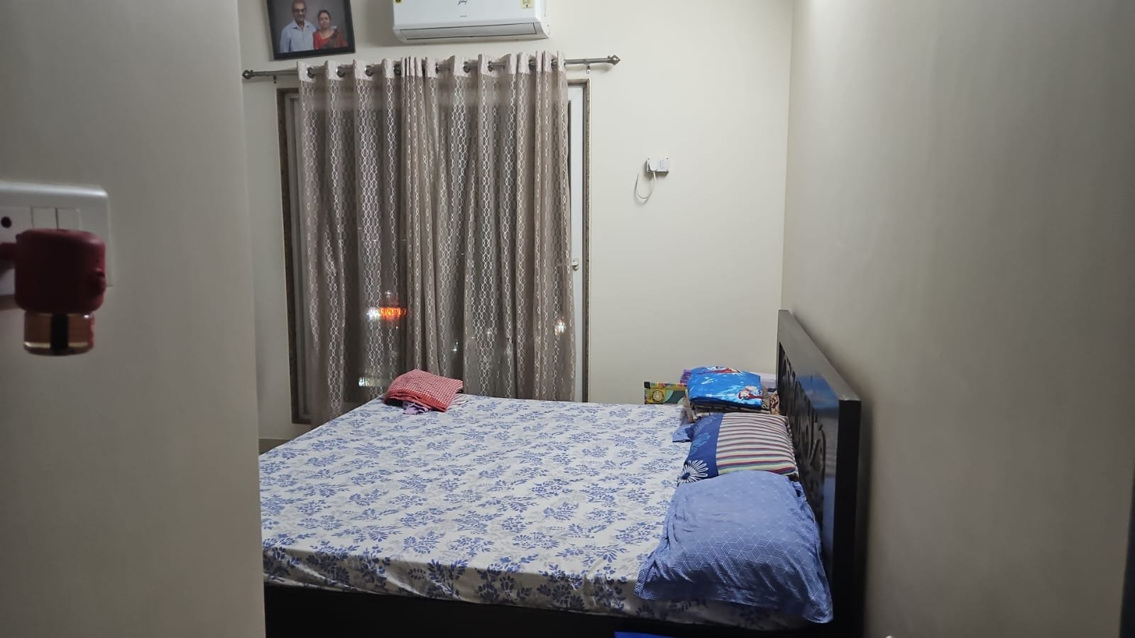 Furnished bedroom, Sai Mannat Kharghar 3 BHK