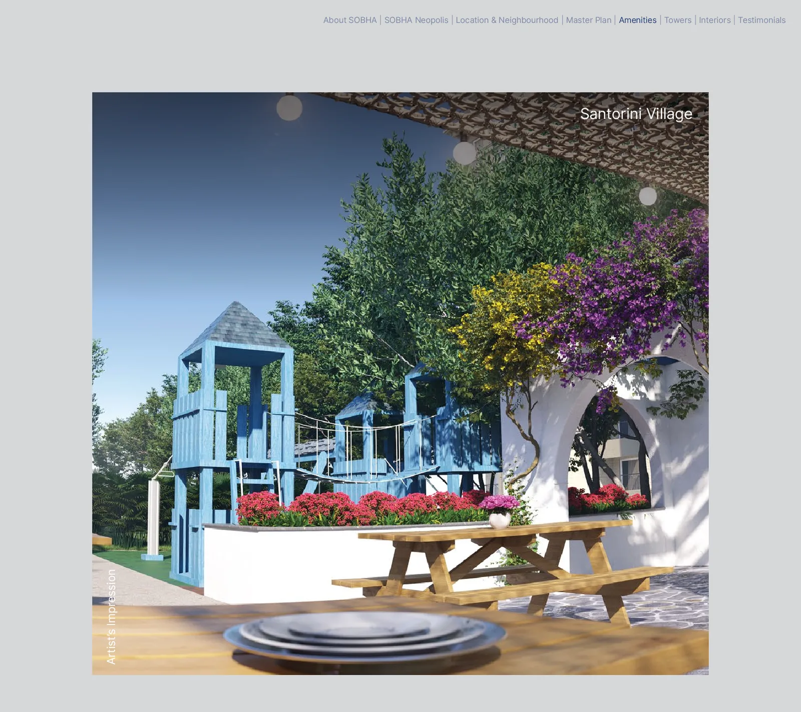 SOBHA Neopolis Panathur: amenities pergola