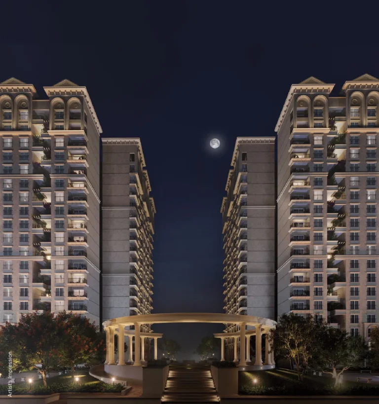 SOBHA Neopolis Panathur: neoclassical towers night