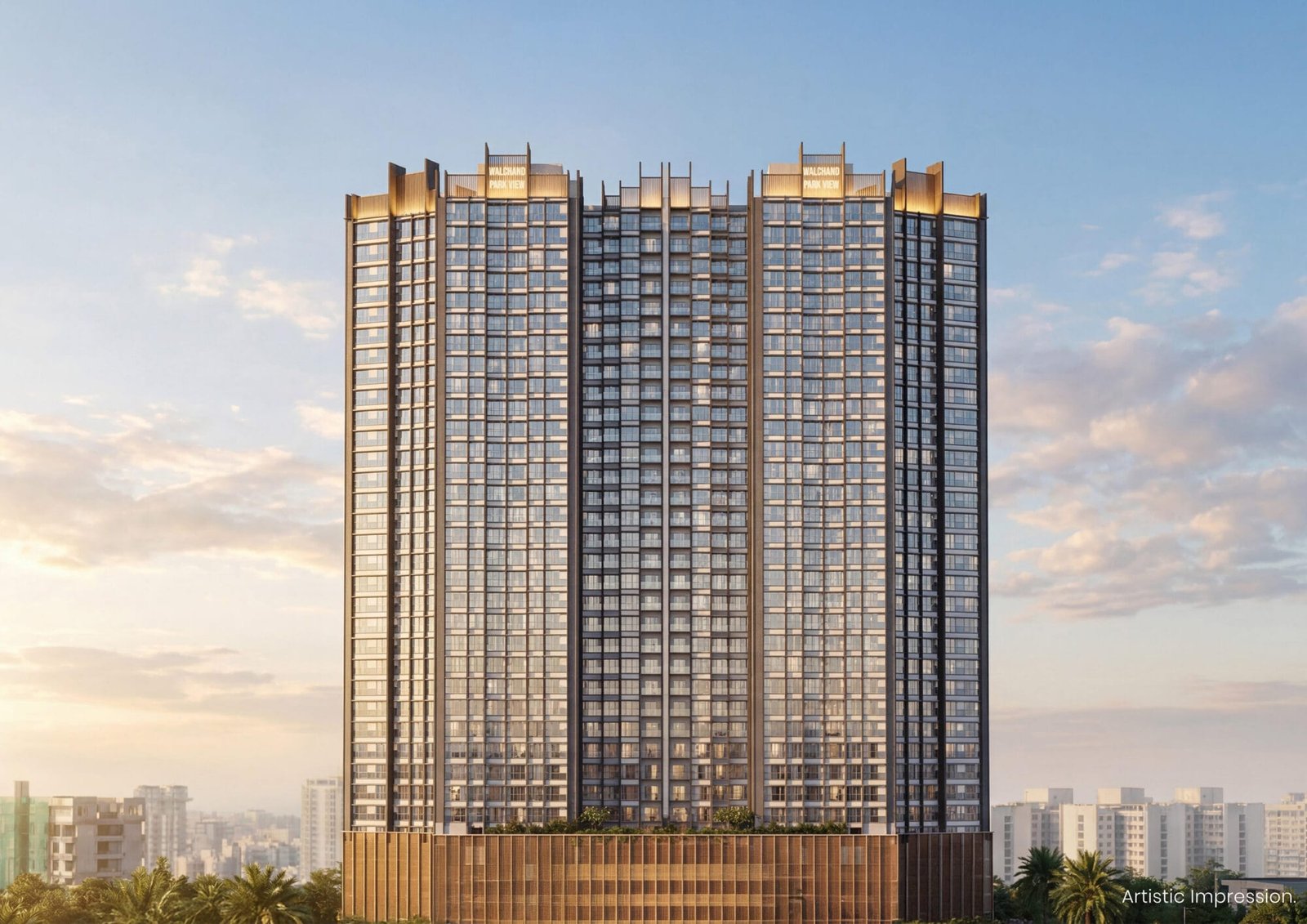 Walchand Park View towers, Poonam Garden, Mira Road East (artist impression)