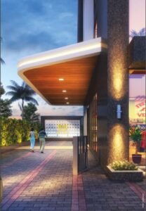 99 Rajgir entrance porch with valet parking