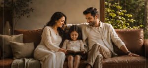 Family living room at AIM Group new launch Mira Road