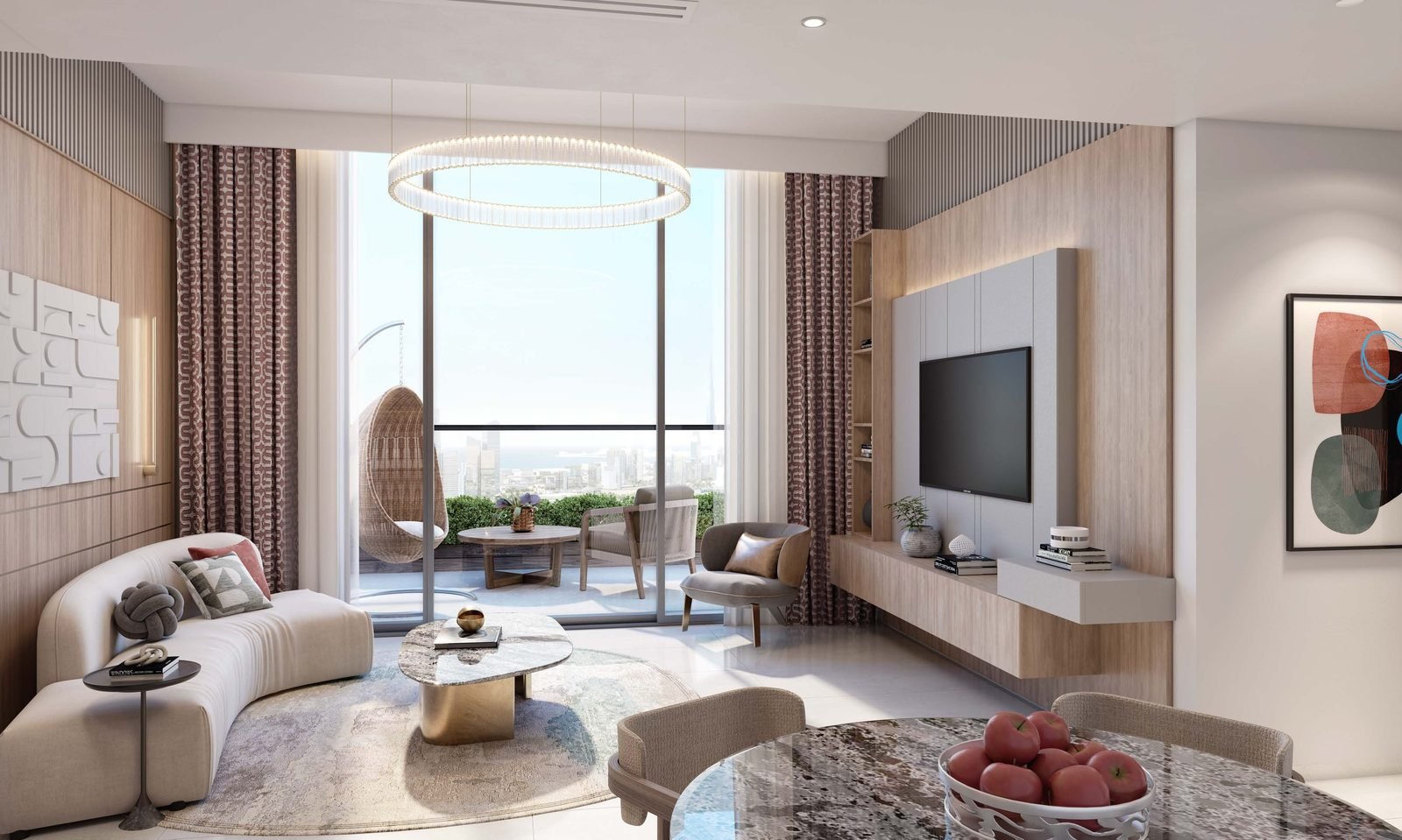 Azizi Milan 2 bedroom living room