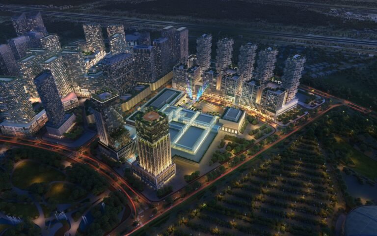 Azizi Milan community at night