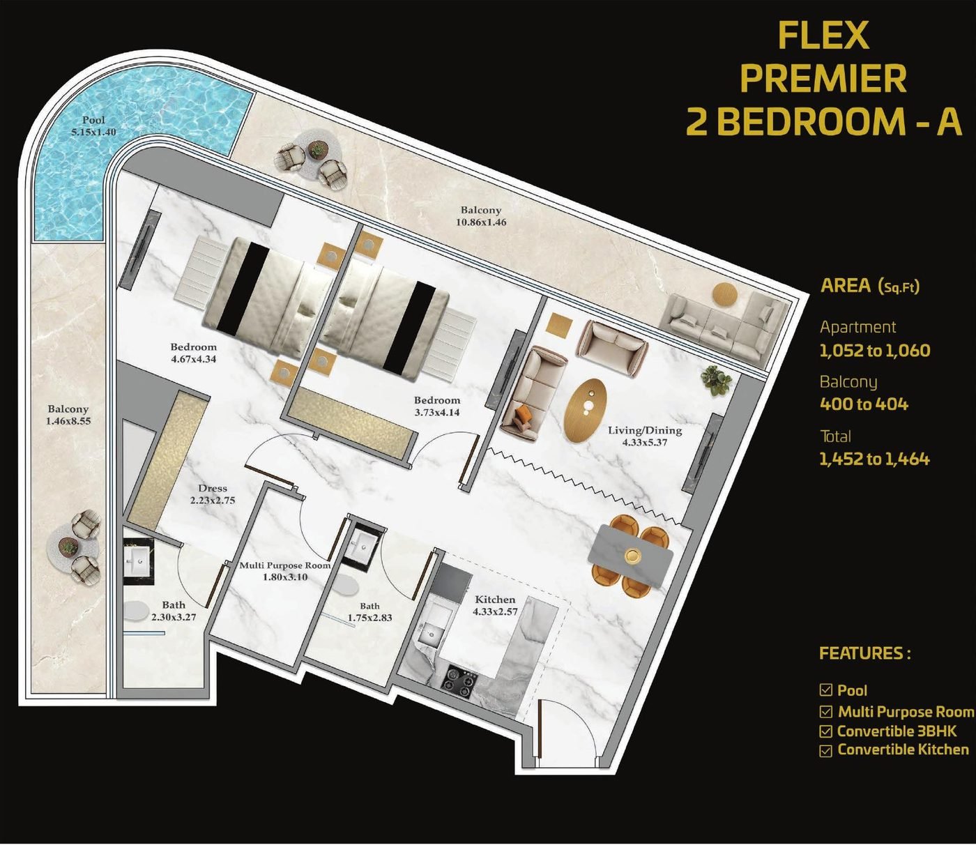 Flex Premier 2 Bedroom