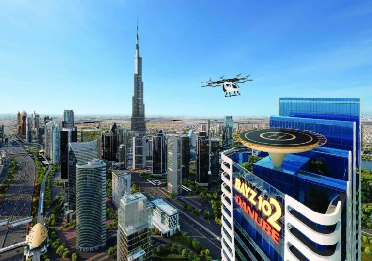 Bayz 102 by Danube helipad for sky taxis