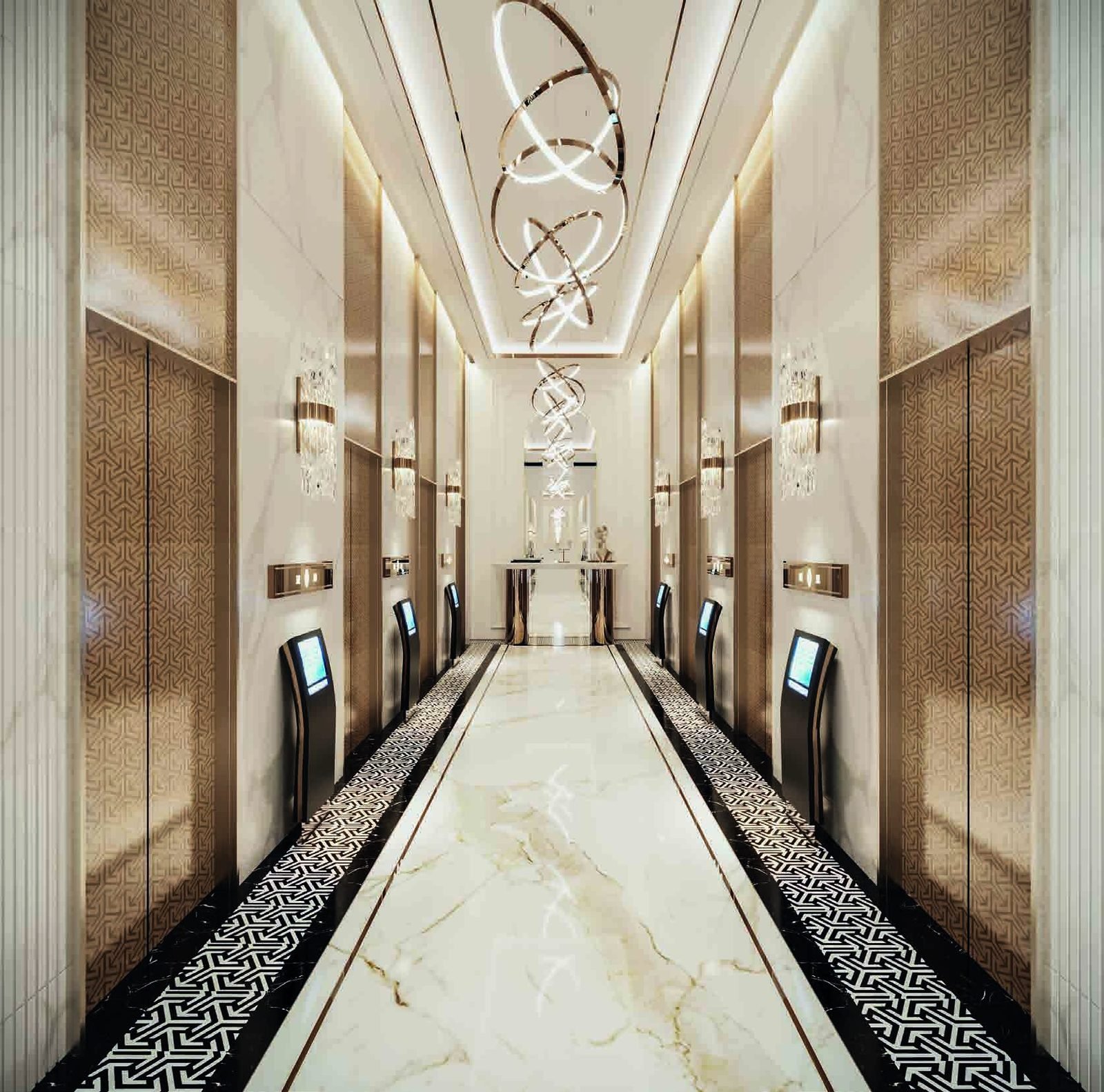 Bayz 102 by Danube lift lobby