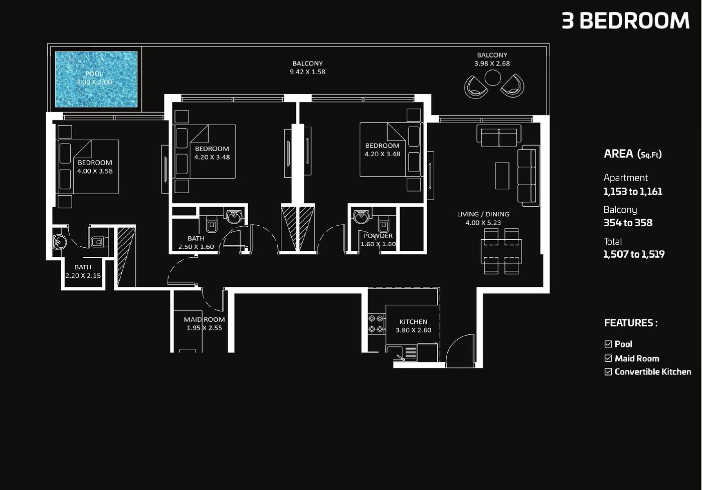 3 Bedroom