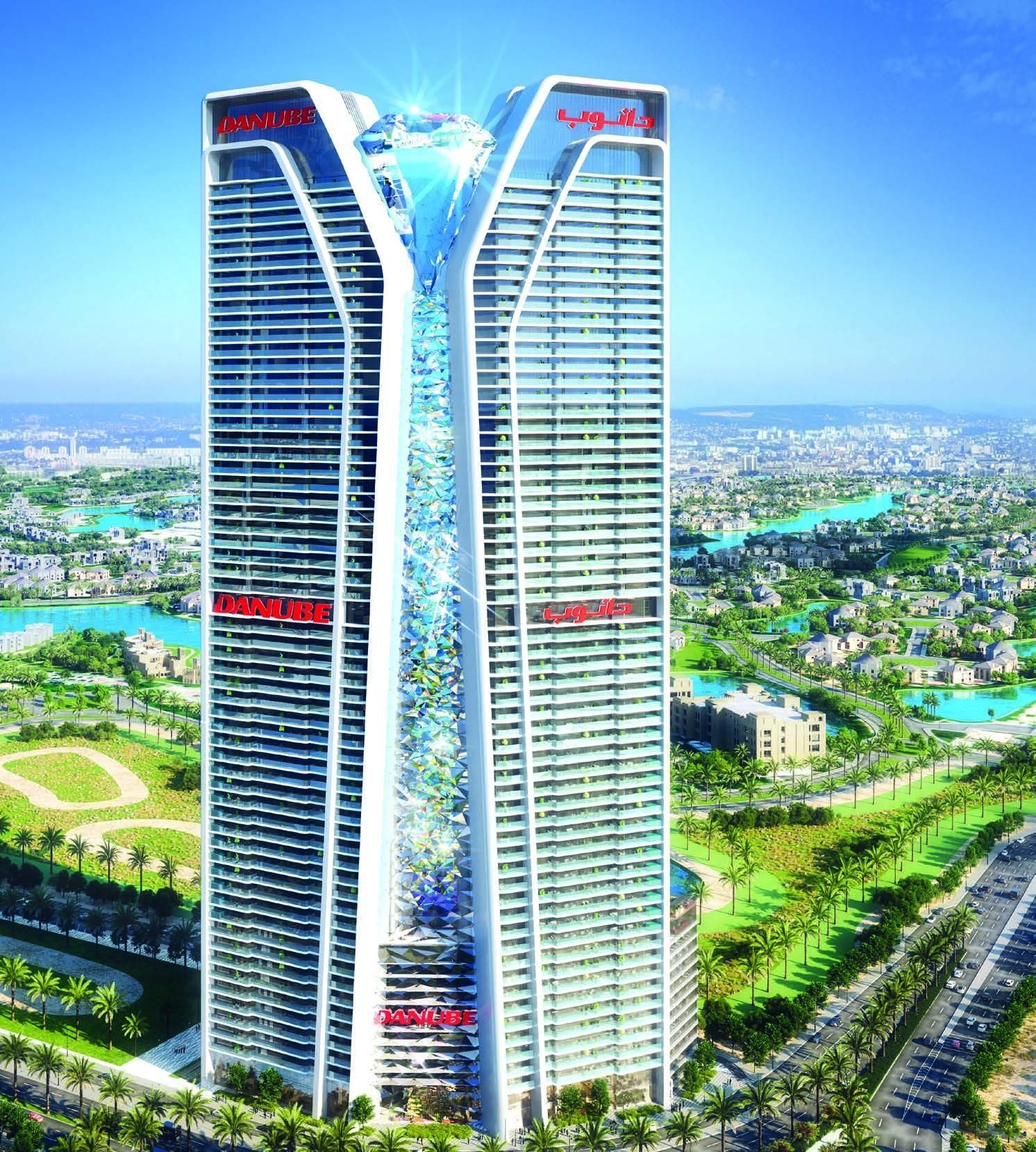 Diamondz by Danube diamond-inspired facade