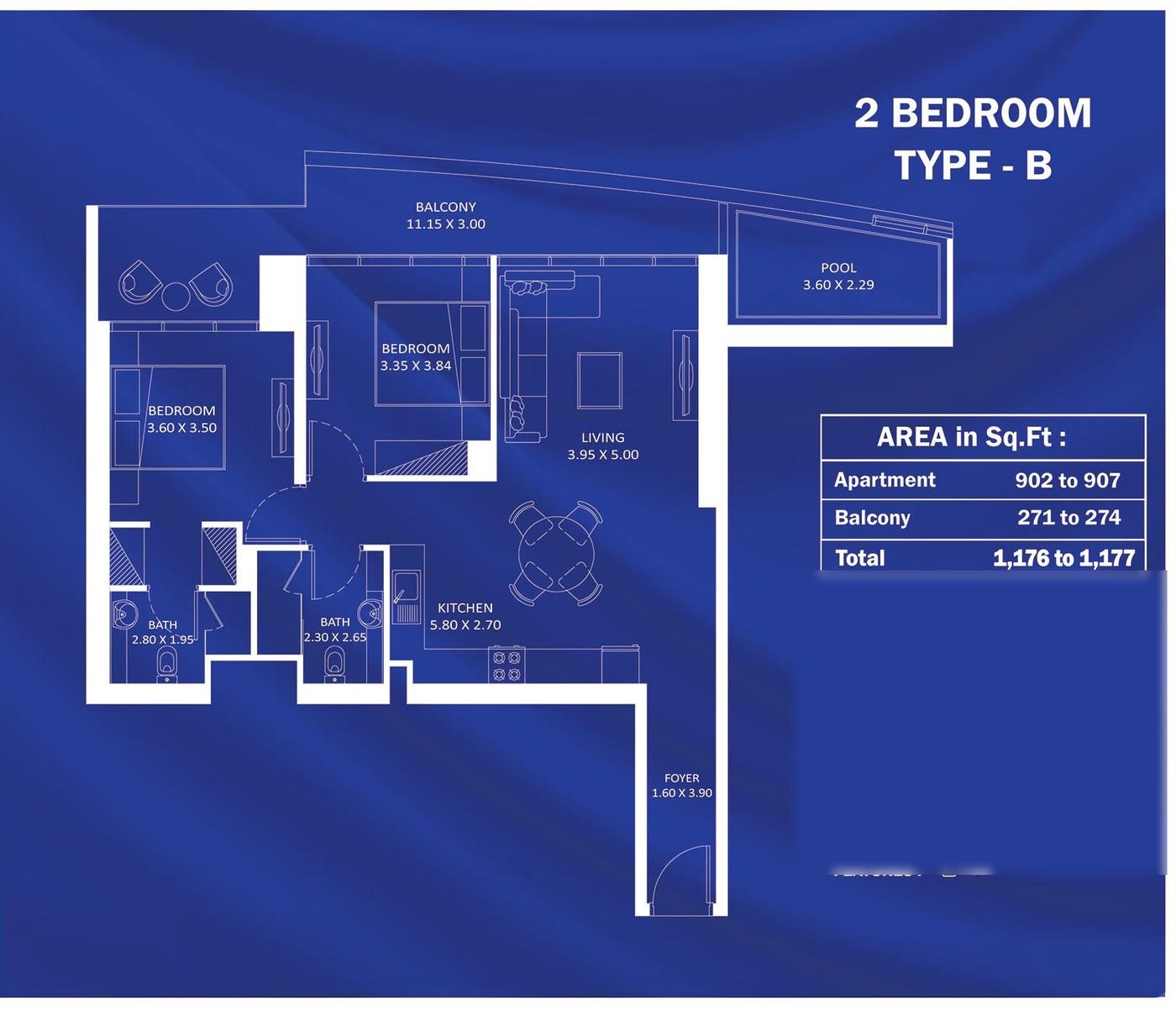 2 Bedroom – Type B