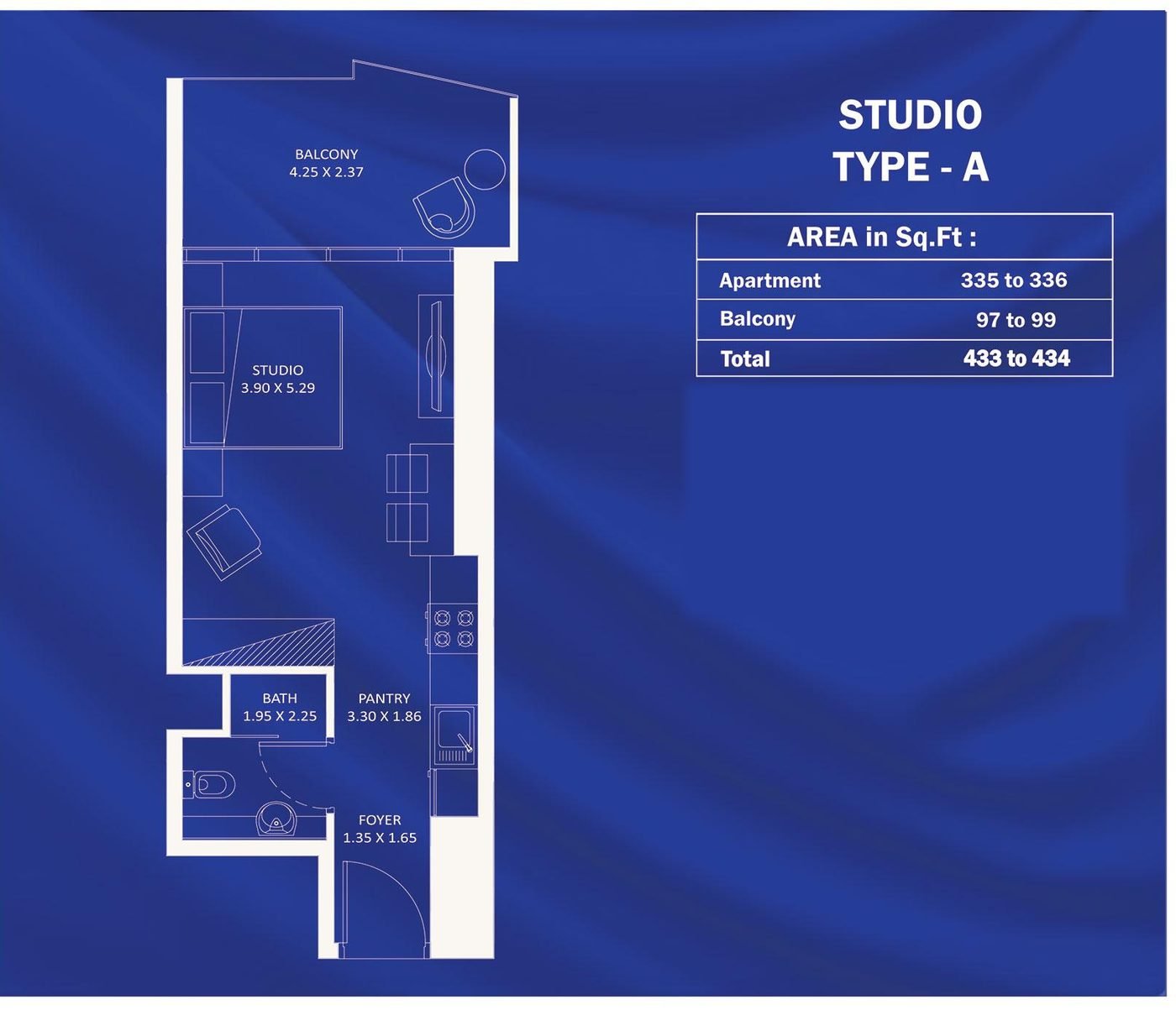 Fashionz by Danube: Luxury FashionTV Branded Residences in JVT, Dubai — floor plan preview